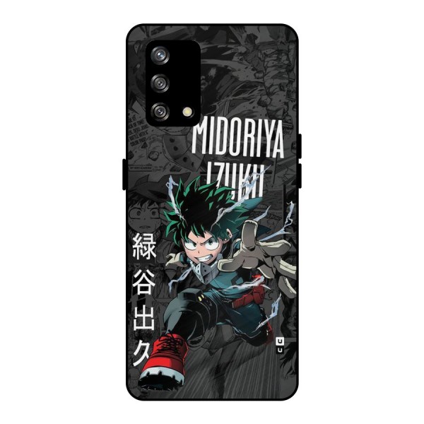 Young Midoriya Metal Back Case for Oppo F19