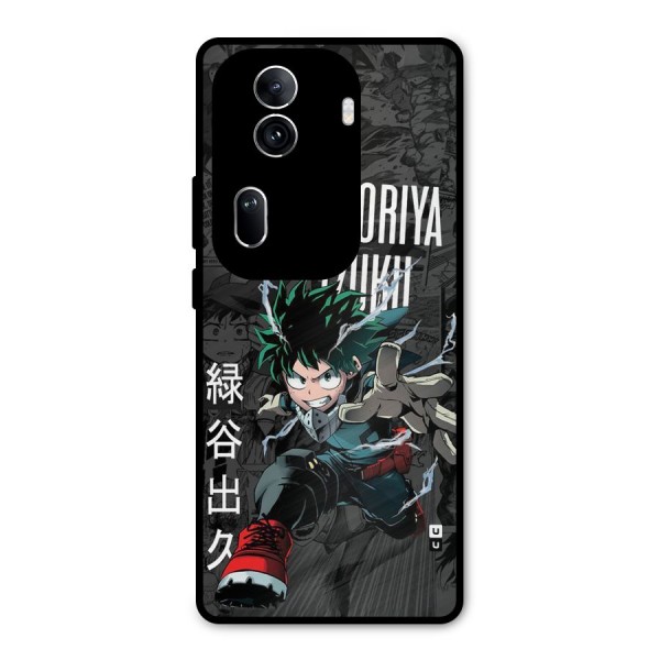 Young Midoriya Metal Back Case for Oppo Reno11 Pro 5G