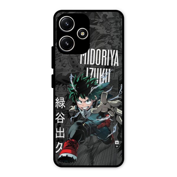 Young Midoriya Metal Back Case for Poco M6 Pro