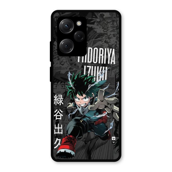 Young Midoriya Metal Back Case for Poco X5 Pro