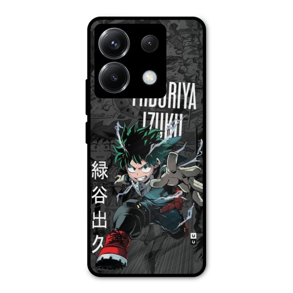 Young Midoriya Metal Back Case for Poco X6