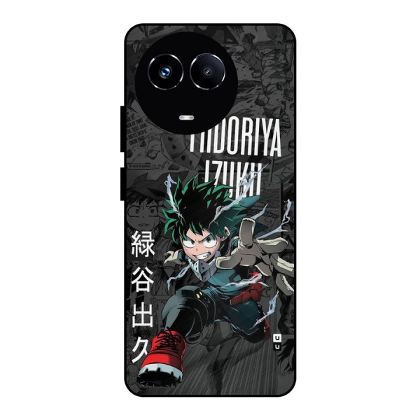 Young Midoriya Metal Back Case for Realme 11X