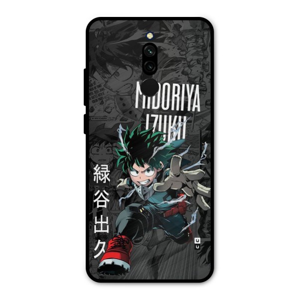 Young Midoriya Metal Back Case for Redmi 8