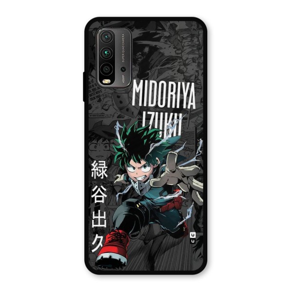 Young Midoriya Metal Back Case for Redmi 9 Power