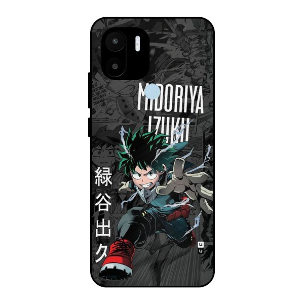 Young Midoriya Metal Back Case for Redmi A2 Plus