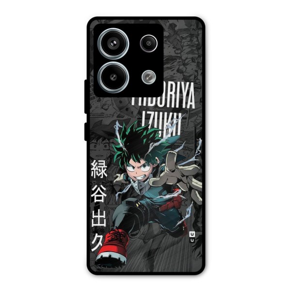 Young Midoriya Metal Back Case for Redmi Note 13 Pro 5G