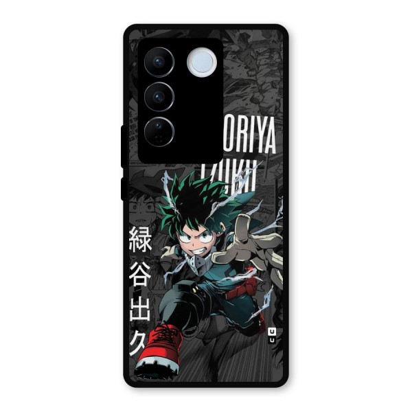 Young Midoriya Metal Back Case for Vivo V27 Pro