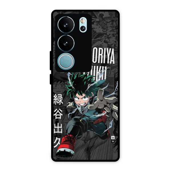 Young Midoriya Metal Back Case for Vivo V29 Pro