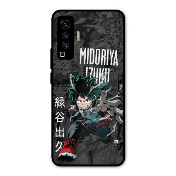 Young Midoriya Metal Back Case for Vivo X50