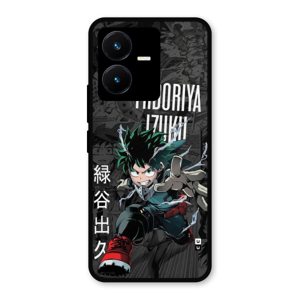 Young Midoriya Metal Back Case for Vivo Y22s