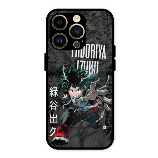 Young Midoriya Metal Back Case for iPhone 14 Pro