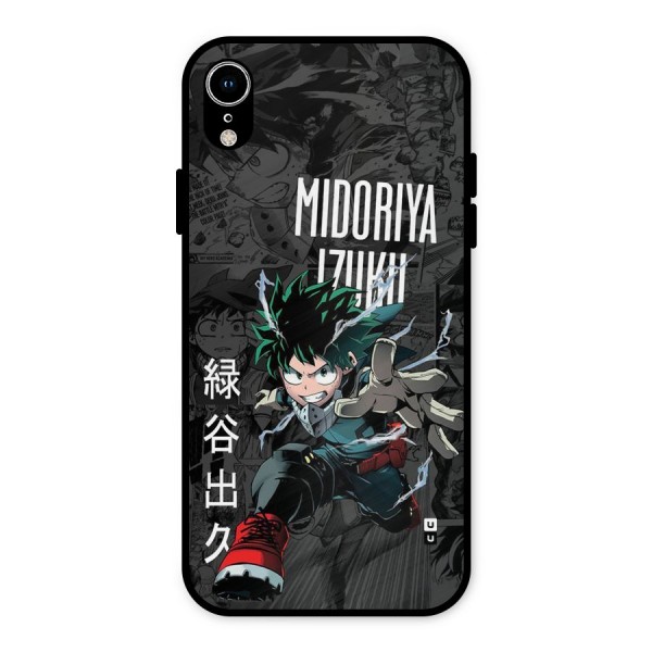 Young Midoriya Metal Back Case for iPhone XR