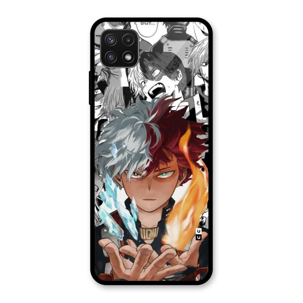 Young Todoroki Glass Back Case for Galaxy A22 5G