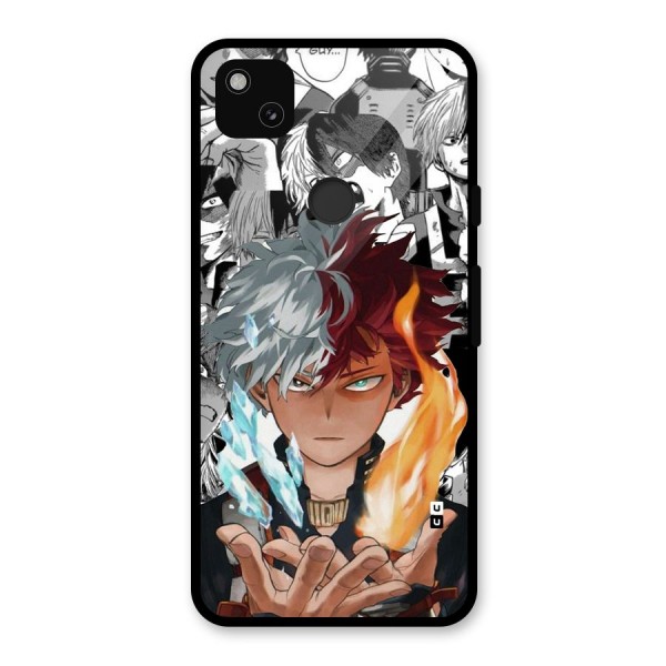 Young Todoroki Glass Back Case for Google Pixel 4a