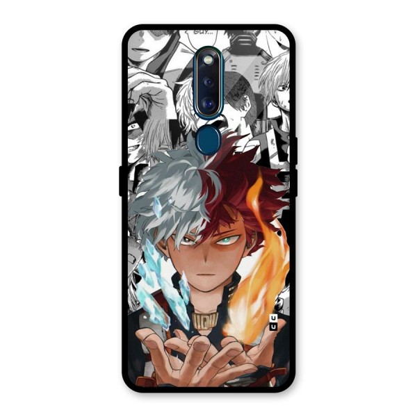 Young Todoroki Glass Back Case for Oppo F11 Pro