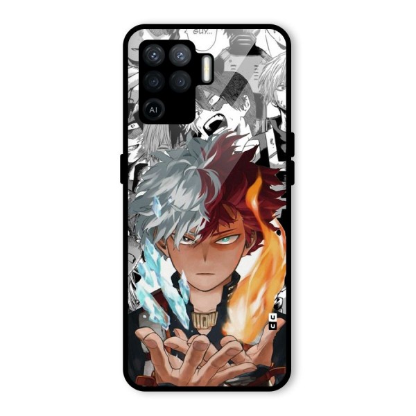 Young Todoroki Glass Back Case for Oppo F19 Pro