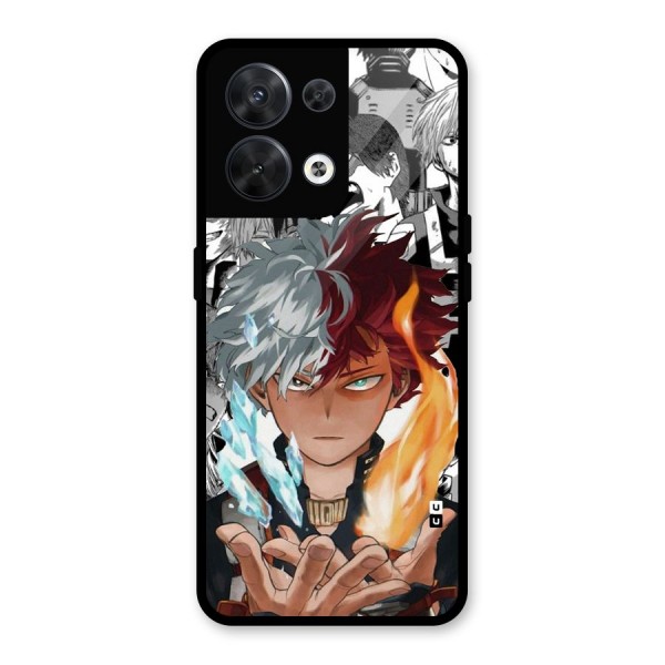 Young Todoroki Glass Back Case for Oppo Reno8 5G