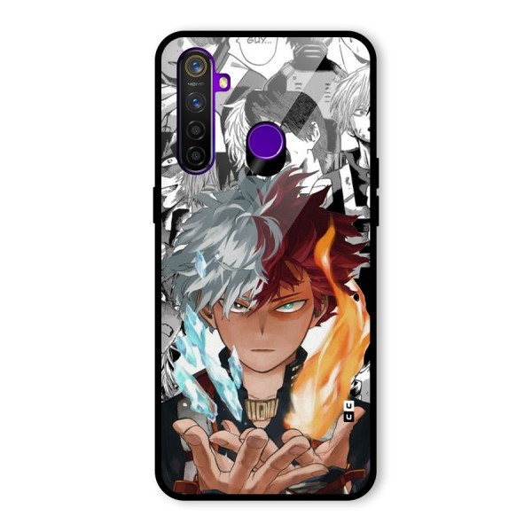 Young Todoroki Glass Back Case for Realme 5 Pro