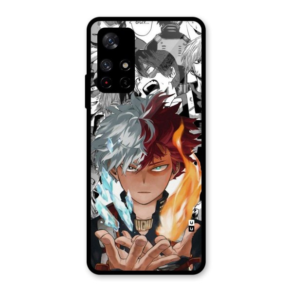 Young Todoroki Glass Back Case for Redmi Note 11T 5G