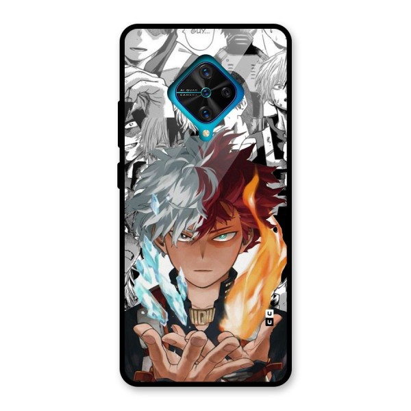 Young Todoroki Glass Back Case for Vivo S1 Pro