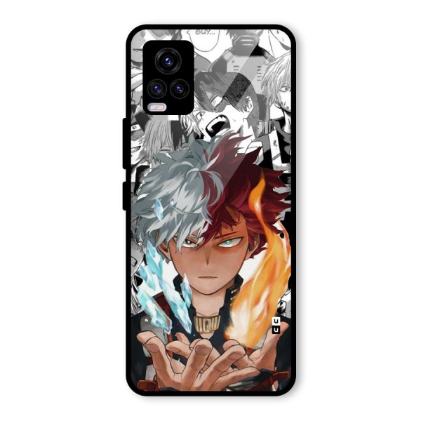 Young Todoroki Glass Back Case for Vivo V20 2021