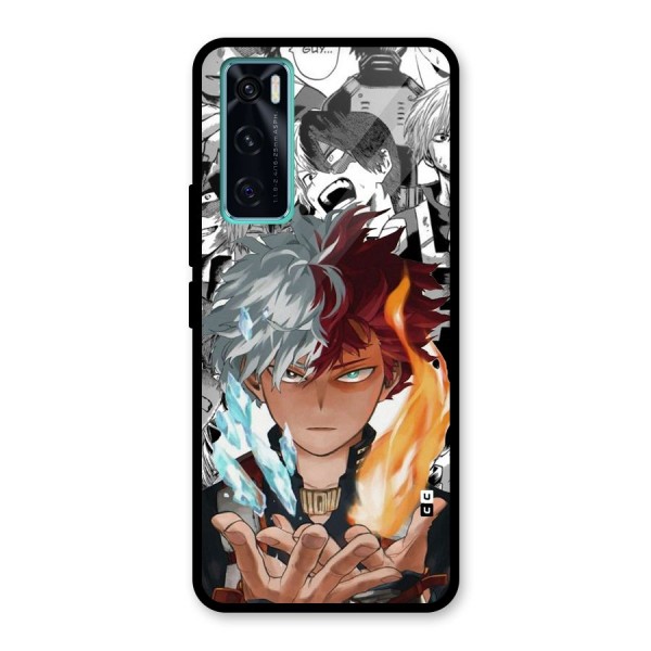 Young Todoroki Glass Back Case for Vivo V20 SE