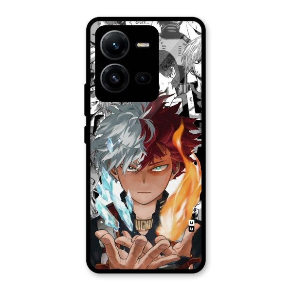 Young Todoroki Glass Back Case for Vivo V25