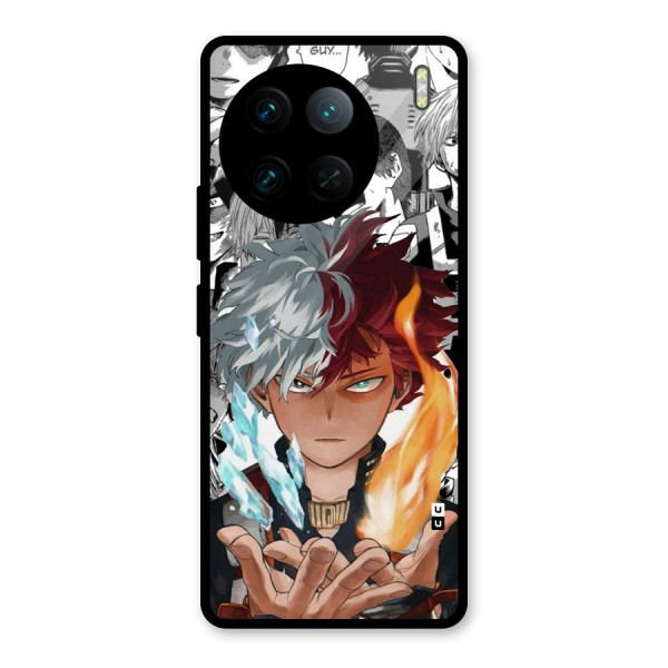 Young Todoroki Glass Back Case for Vivo X90 Pro