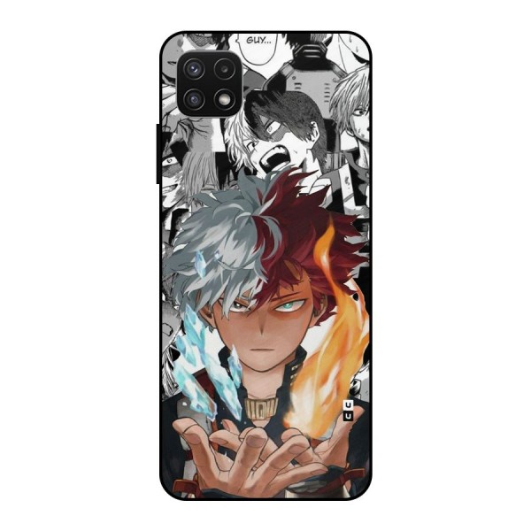 Young Todoroki Metal Back Case for Galaxy A22 5G