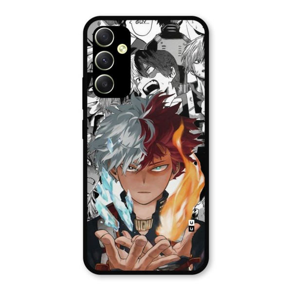 Young Todoroki Metal Back Case for Galaxy A34