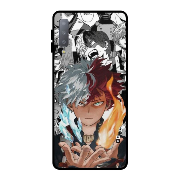 Young Todoroki Metal Back Case for Galaxy A7 (2018)