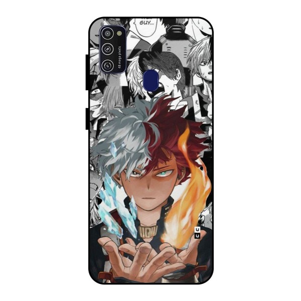 Young Todoroki Metal Back Case for Galaxy M21