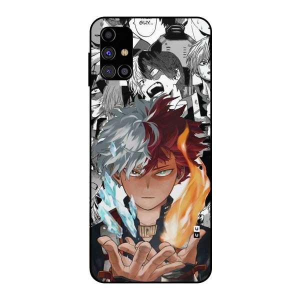 Young Todoroki Metal Back Case for Galaxy M31s