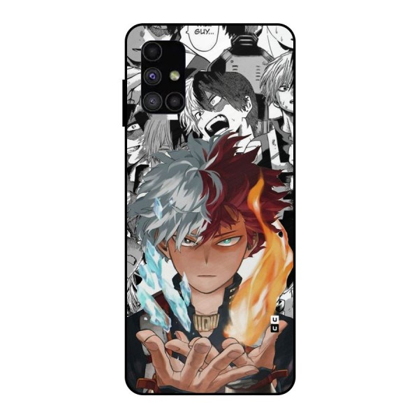 Young Todoroki Metal Back Case for Galaxy M51