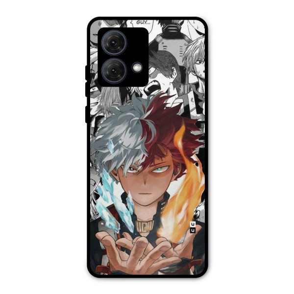 Young Todoroki Metal Back Case for Moto G84