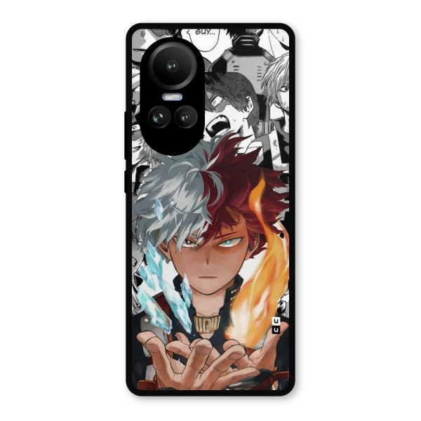 Young Todoroki Metal Back Case for Oppo Reno10