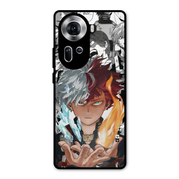 Young Todoroki Metal Back Case for Oppo Reno11 5G