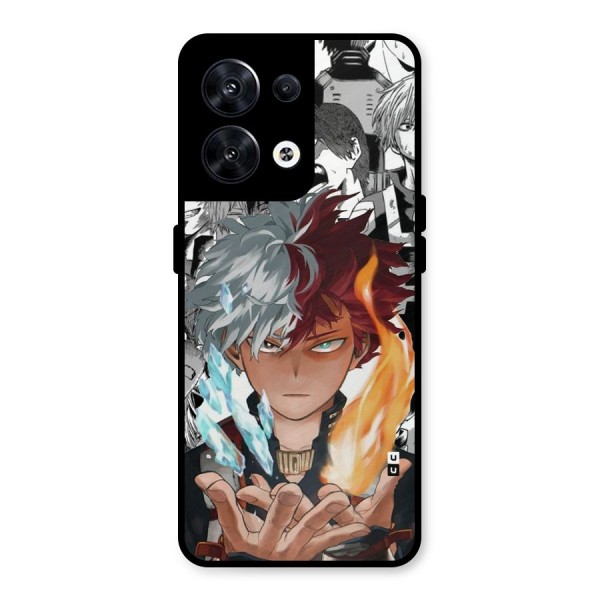 Young Todoroki Metal Back Case for Oppo Reno8 5G