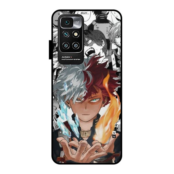 Young Todoroki Metal Back Case for Redmi 10 Prime