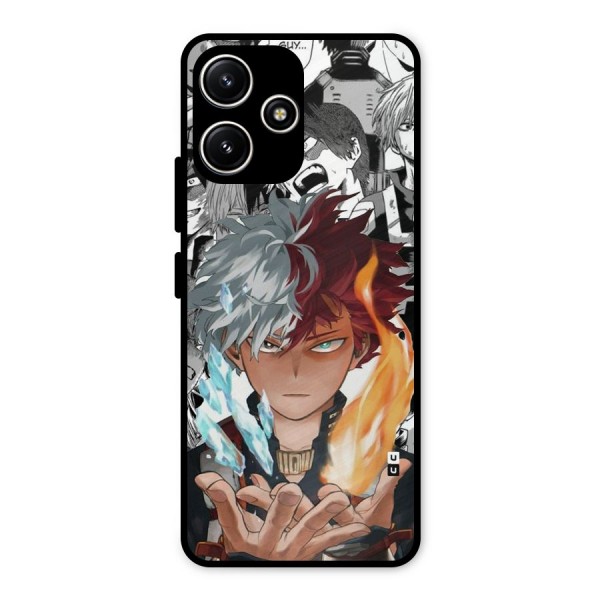 Young Todoroki Metal Back Case for Redmi 12 5G