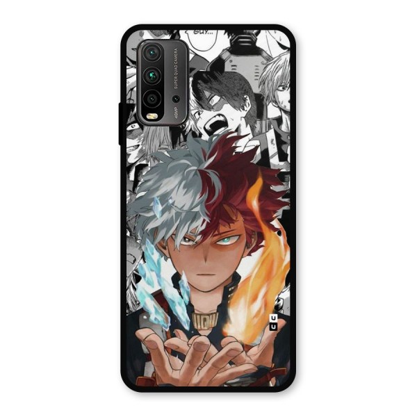 Young Todoroki Metal Back Case for Redmi 9 Power