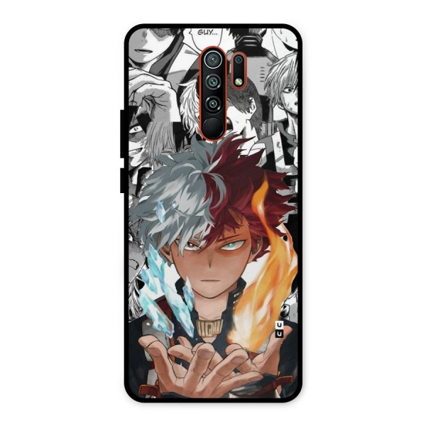 Young Todoroki Metal Back Case for Redmi 9 Prime