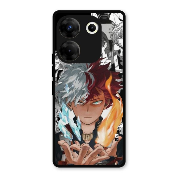 Young Todoroki Metal Back Case for Tecno Camon 20