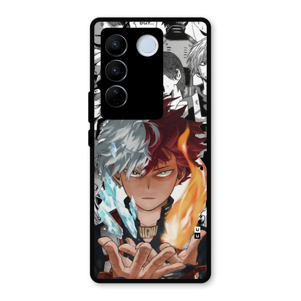 Young Todoroki Metal Back Case for Vivo V27 Pro