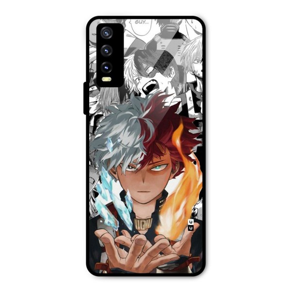 Young Todoroki Metal Back Case for Vivo Y20 2021