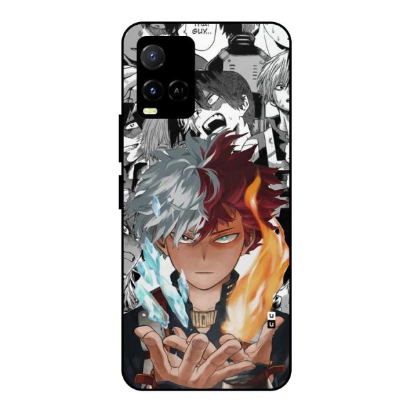 Young Todoroki Metal Back Case for Vivo Y21A