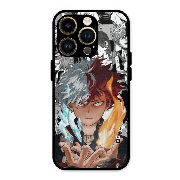 Young Todoroki Metal Back Case for iPhone 14 Pro