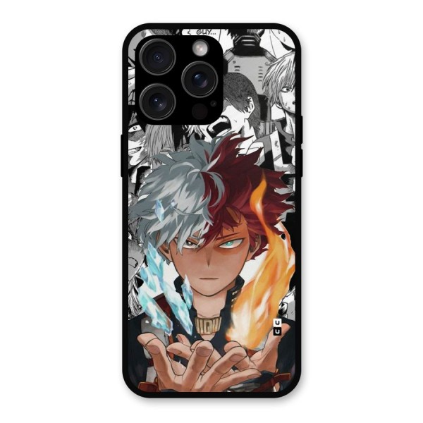 Young Todoroki Metal Back Case for iPhone 15 Pro Max