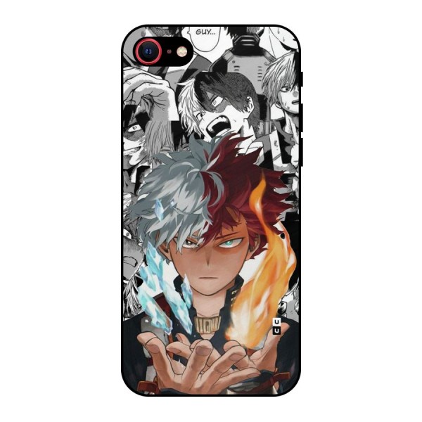 Young Todoroki Metal Back Case for iPhone 8