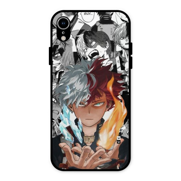 Young Todoroki Metal Back Case for iPhone XR